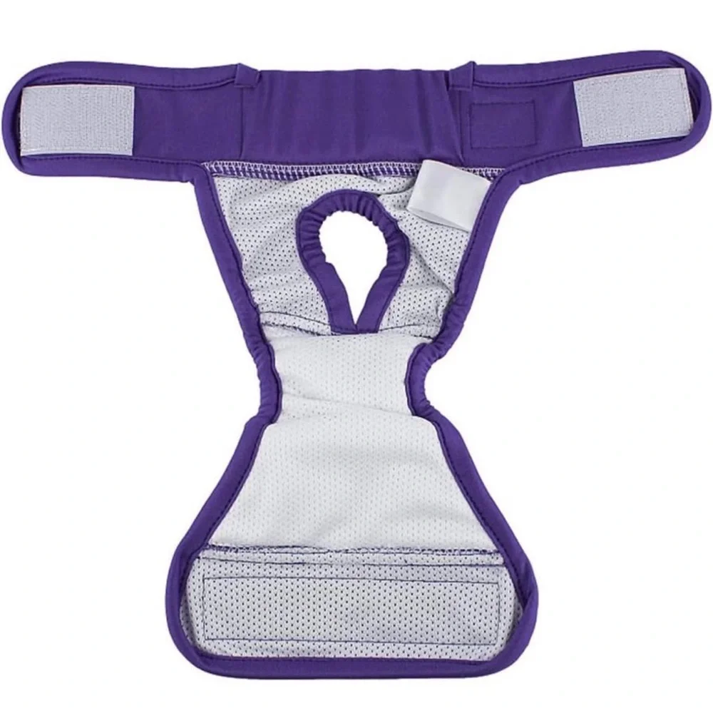 3 Pack Pet Sanitary Diaper Menstrual Pants Fastener Tape Comfortable Size M